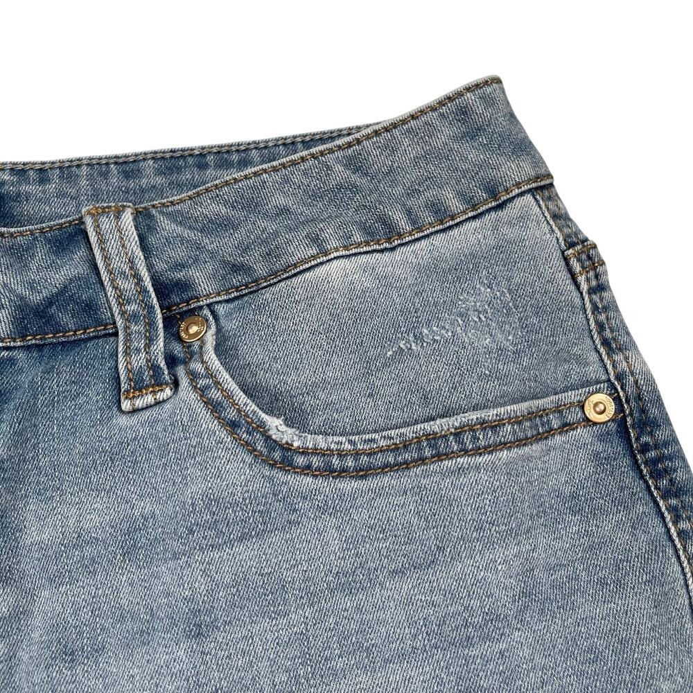Lot of 2 Seven7 Shorts Womens 10 Blue White Cut-off Denim White Blue - Picture 7 of 11